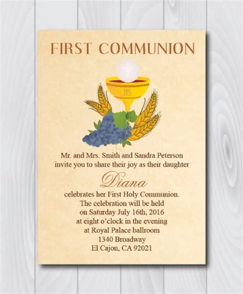 First Communion Templates